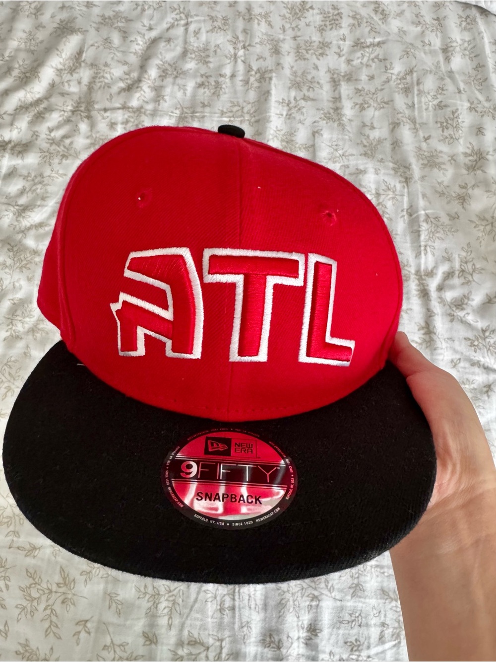 New Era Red and Black ATL Snapback Hat